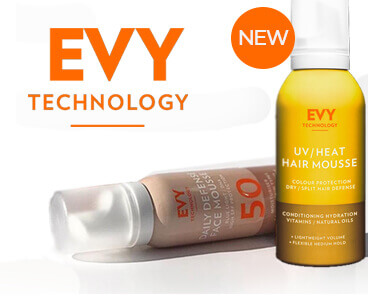  EVY Nurturing UV Heat/Hair Mousse & Daily Defense Face Mousse SPF50 - New Products