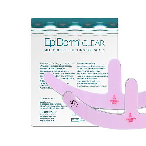 Biodermis Epi-Derm Silicone Gel Sheeting Mastopexy Clear (1 Pair- Right and Left)