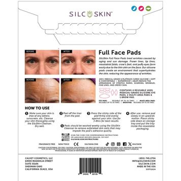 SilcSkin Facial Pads (Full Face Set: Brow, Eye & Multi Area Pads)