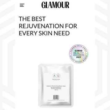 AQ Skin Solutions  Intensive Moisturising Repair Masks -Pack of 5