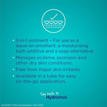 Hydromol Ointment 125g  - Eczema and Psoriasis