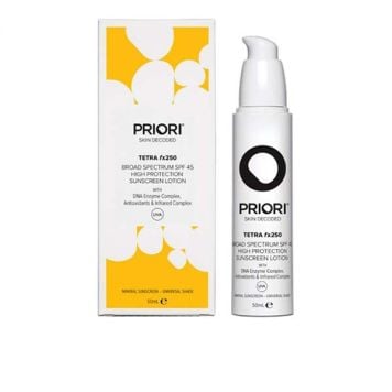 Priori Tetra Sunscreen Lotion Broad Spectrum SPF50 SPF 50 