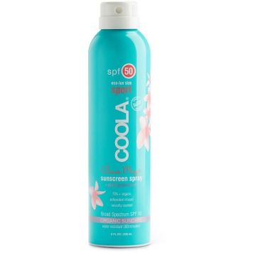 COOLA Sport Continuous Spray SPF 50 Organic Sunscreen Guava Mango 