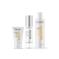 DermaTx Brighten Glycolic Cleanser + Pigment Corrector + Age Corrective Moisturiser