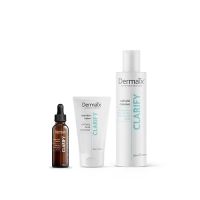 DermaTx Clarify Salicylic Cleanser + Clear Skin Serum + Clear Skin Cream Moisturiser