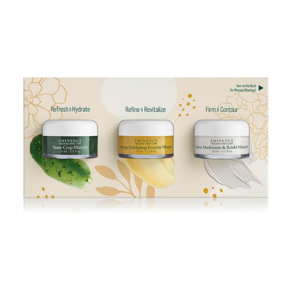 Eminence Organic Mix & Masque Trio – Refine & Restore Gift Set