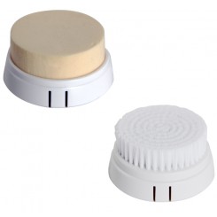 DermaTx Replacement attachments (1 x exfoliating foam head, 1 x cleansing brush head)