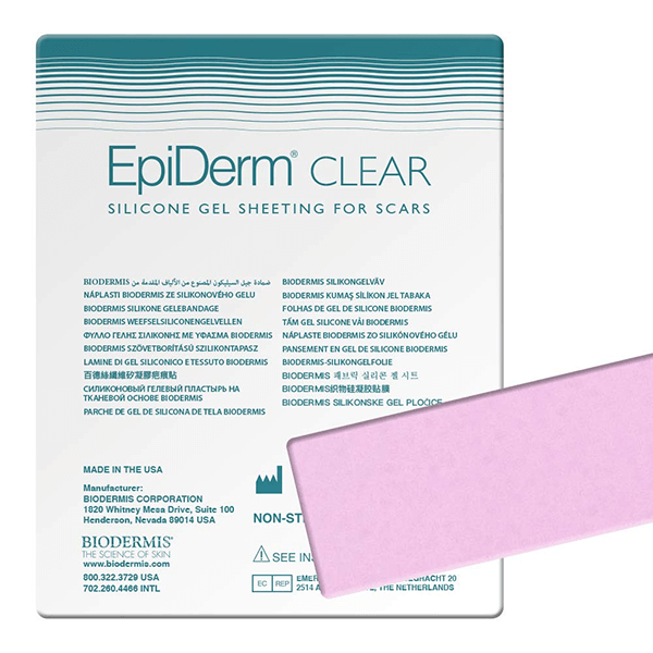 Biodermis Epi-Derm Silicone Gel C-Strip Clear (3.6 x 15cm)