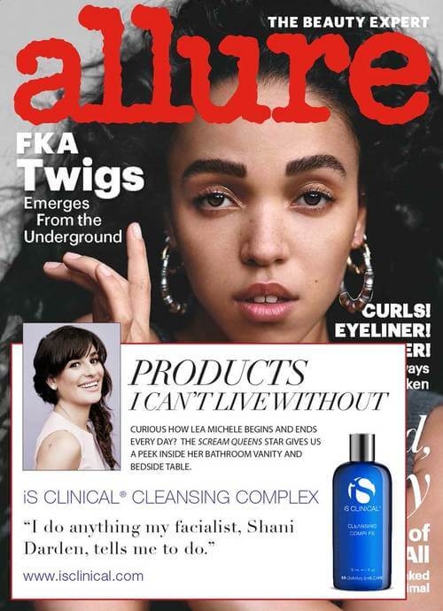 iS Clinical Cleansing Complex featured on cover of Allure Magazine