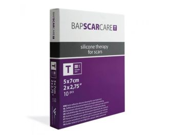 BAPSCARCARE T Silicone Sheet 5cm x 7cm (pack of 10) 