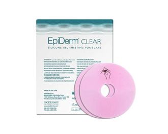 Biodermis Epi-Derm Silicone Gel Areola Circles CLEAR(1 Pair- Right and Left)