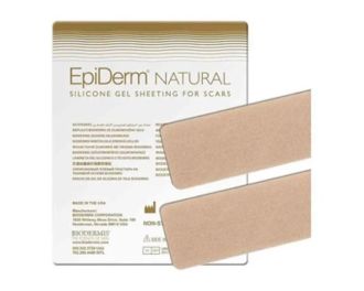 Biodermis Epi-Derm Silicone Gel Long Strip FABRIC (1 Pair) (3.60  x 29.0 cm) 
