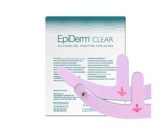 Biodermis Epi-Derm Silicone Gel Sheeting Mastopexy CLEAR (1 Pair- Right and Left) 