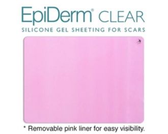 Biodermis  Epi-Derm Silicone Gel Sheet CLEAR (12.0 x 14.5 cm) 