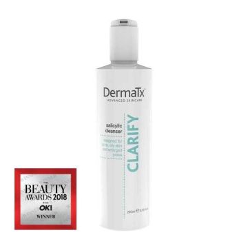 DermaTx cleanser winner  of The Beauty Awards 2018 with OK!