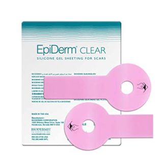 Biodermis Epi-Derm Silicone gel sheeting Areopexy CLEAR (1 Pair- Right and Left) 