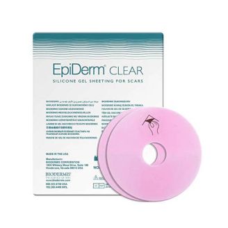 Biodermis Epi-Derm Silicone Gel Areola Circles CLEAR(1 Pair- Right and Left)