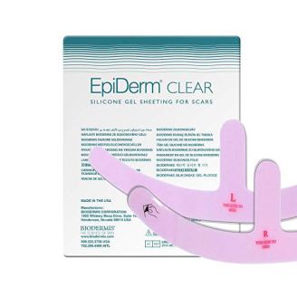 Biodermis Epi-Derm Silicone Gel Sheeting Mastopexy CLEAR (1 Pair- Right and Left) 