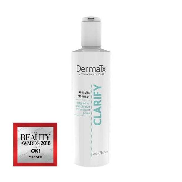 DermaTx cleanser winner  of The Beauty Awards 2018 with OK!