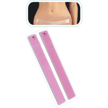 Biodermis Epi-Derm Silicone Gel Long Strip CLEAR (1 Pair) (3.60  x 29.0 cm) 
