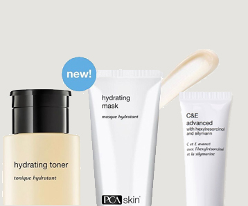 PCA Skin C&E Advanced, Hydrating Toner & Mask - New Products