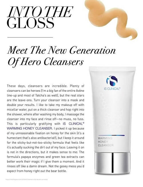 is clinical honey cleanser press
