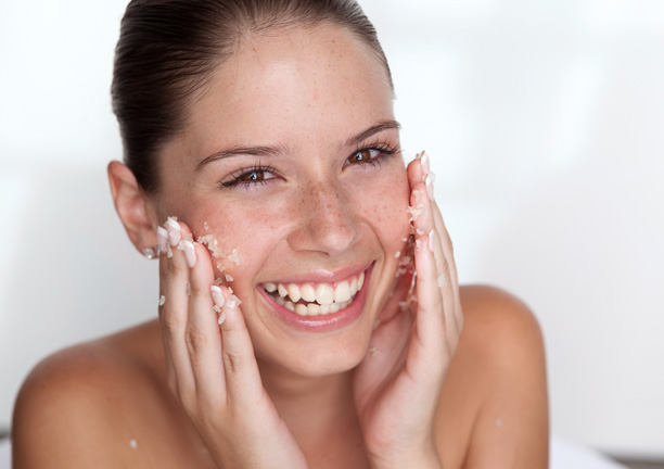 Exfoliating face Exfoliating face